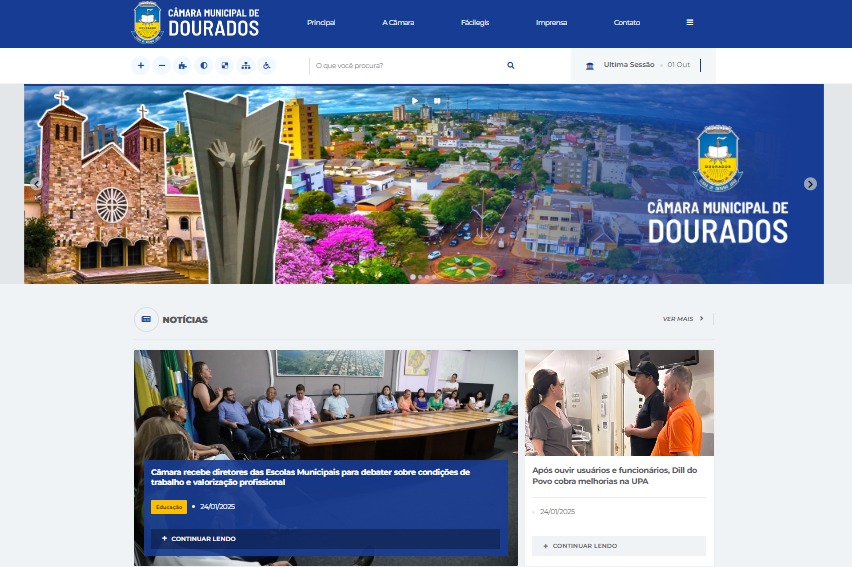 COM NOVO PORTAL, CÂMARA DE DOURADOS AMPLIA TRANSPARÊNCIA E FACILITA ACESSO