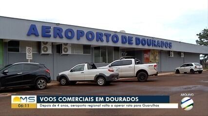 Aeroporto de Dourados volta a operar rota comercial após 4 anos